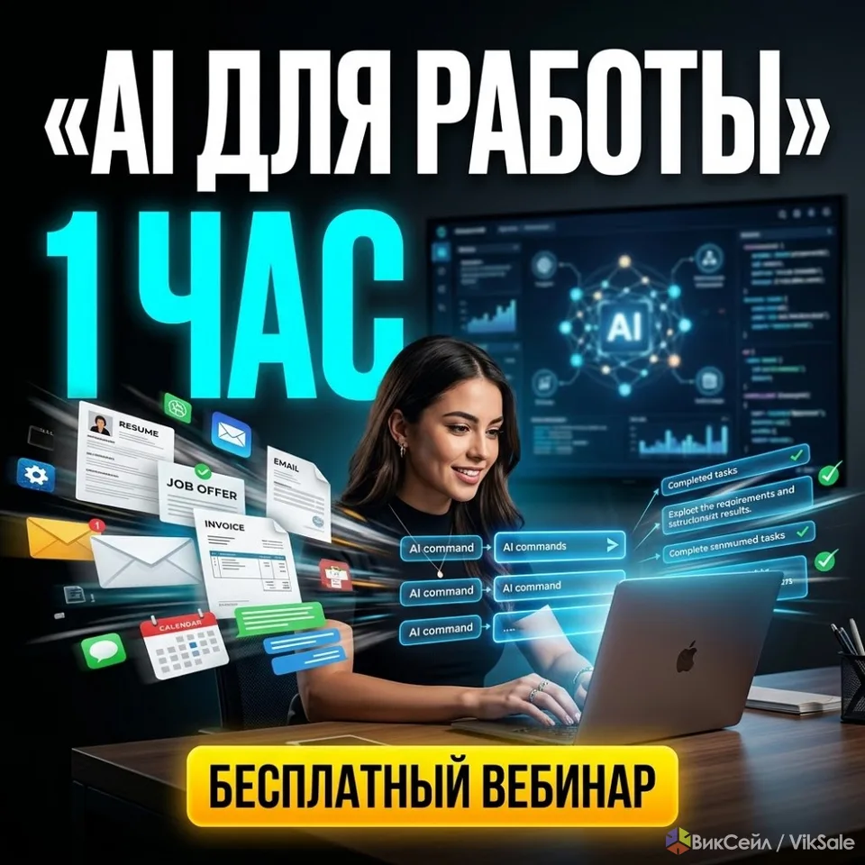 Бесплатный вебинар AI для работы и удалённой работы