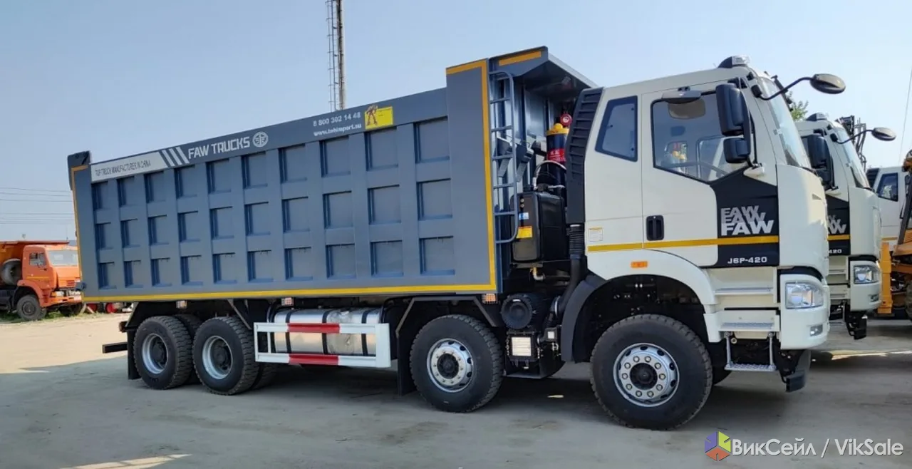 Самосвал FAW J6 8х4 CA3310P66K24T4E51 объём кузова 34 м3 куба грузоподъемность 23 тонны 22940 кг J6P