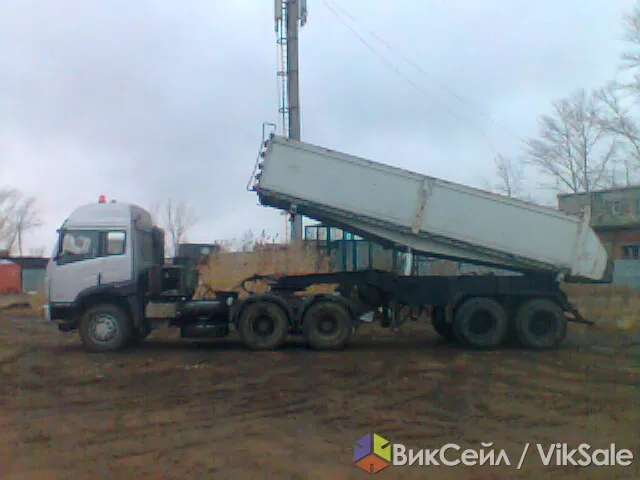 Грузоперевозки сыпучих грузов самосвалом-полуприцепом