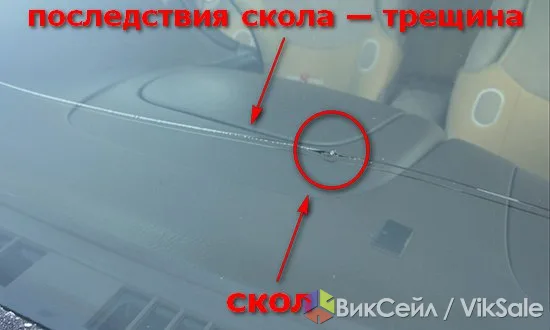 Ремонт трещин на лобовом стекле автомобиля