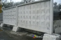 Бетонные плиты ограждения б/у, 12 шт., размер 3980х2550х160