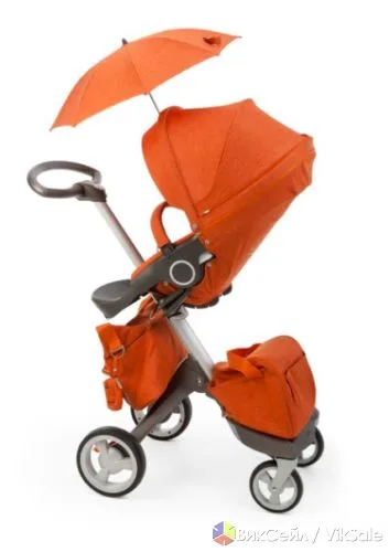 Коляска Stokke Xplory, красная, стандарт, одноместная