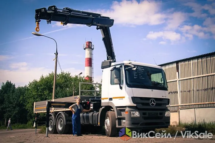 Услуги автокрана-манипулятора Mercedes