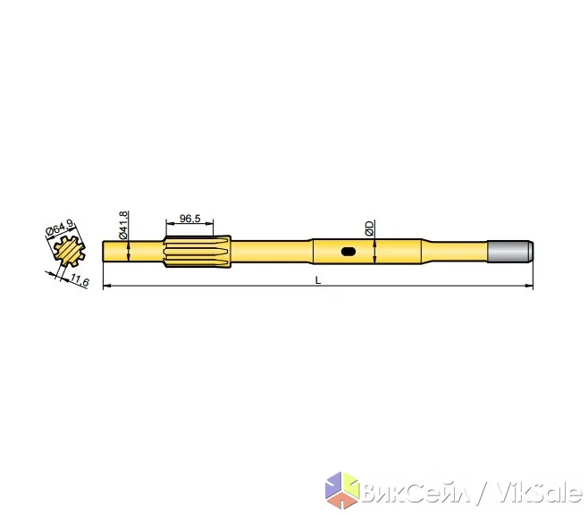 Хвостовик (штанговый адаптер) аналог Furukawa HD 612 RP, новый