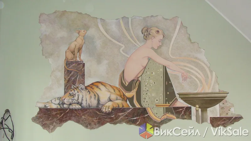 Художественное оформление интерьера: декоративная штукатурка, роспись, лепнина