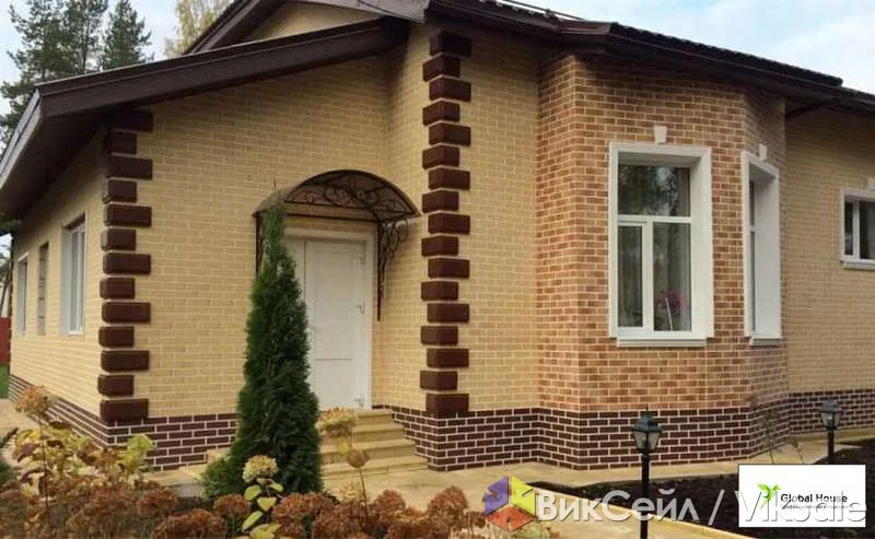 Облицовка фасада двухслойными термопанелями с клинкерной плиткой