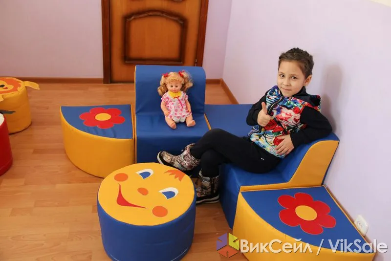 Набор детской мягкой игровой мебели из 6 предметов