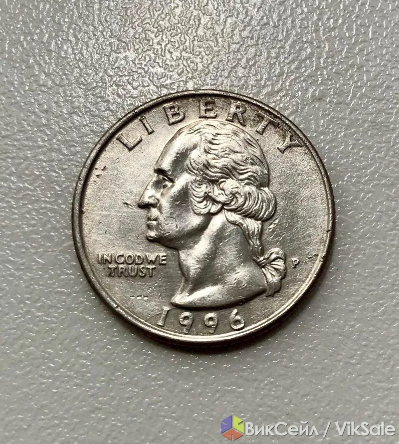 Монета Quarter Dollar Liberty 1996 года