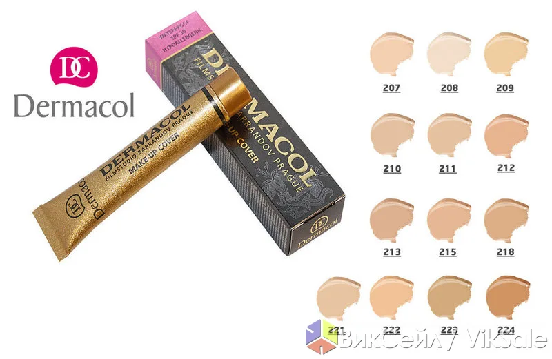 Тональный крем Dermacol Make-Up Cover, 30 г — опт