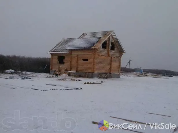 Строительство бань и беседок из оцилиндрованного бревна
