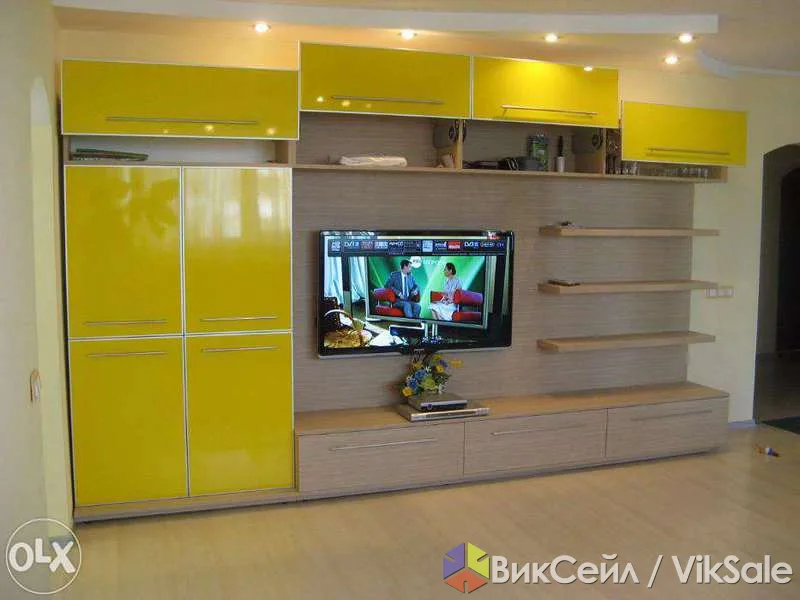 Мебель в гостиную: стенки, горки, ТВ-тумбы