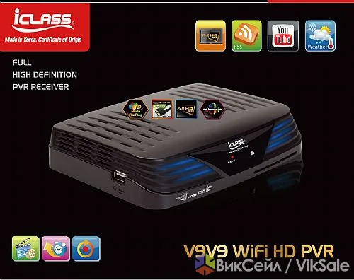 Спутниковый ресивер ICLASS V9 V9 HD PVR с WiFi