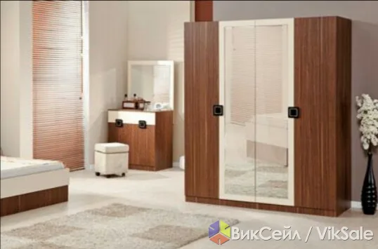 Спальный гарнитур из массива, венге/слоновая кость