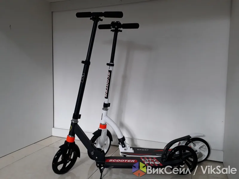 Взрослый самокат Scooter City Pro, до 100 кг, рост 145-195 см