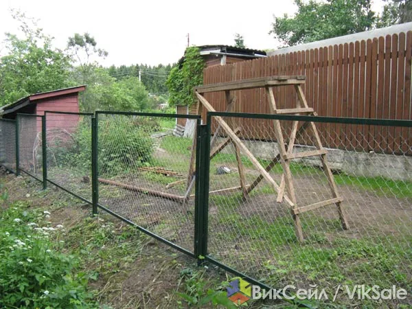 Секции для забора из профтрубы и сетки рабицы