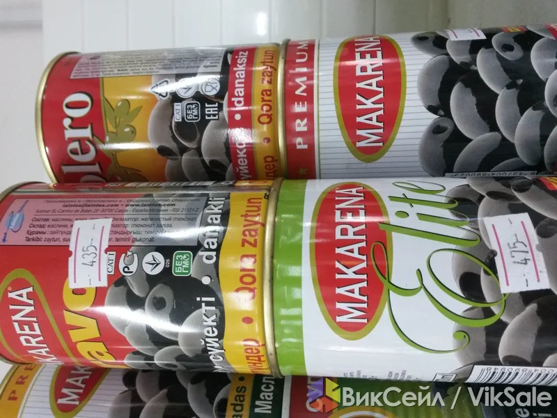 Консервированные продукты: фасоль, оливки, маслины, грибы, фрукты