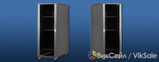 Шкаф напольный 42U, 800x1000x2000 мм, Linkbasic, черный