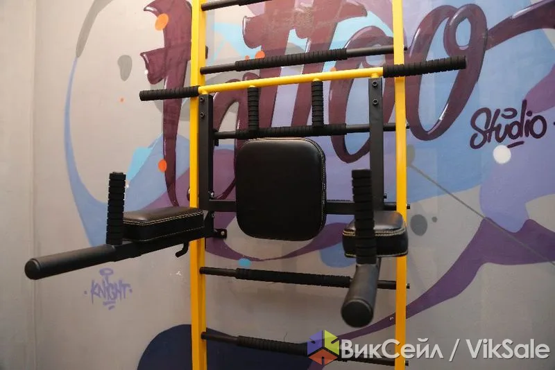 Шведская стенка с тренажёром 3 в 1 — турник, брусья, пресс