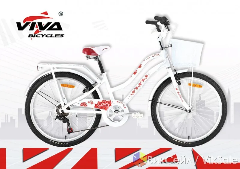 Велосипед Viva SOPHIE 24" для девочек, 6 скоростей