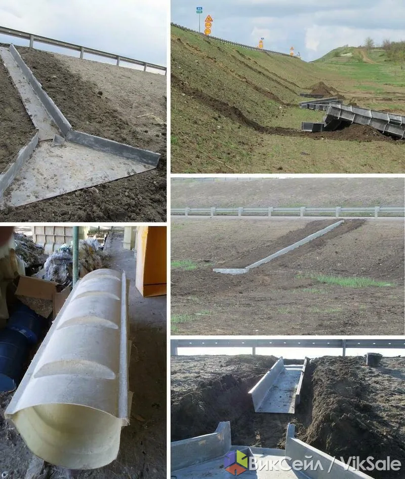 Стеклопластиковые водоотводные лотки для автодорог