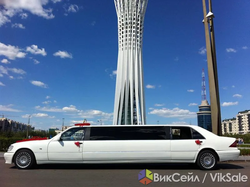 Лимузин Mercedes-Benz S-class W140 для свадьбы в Астане