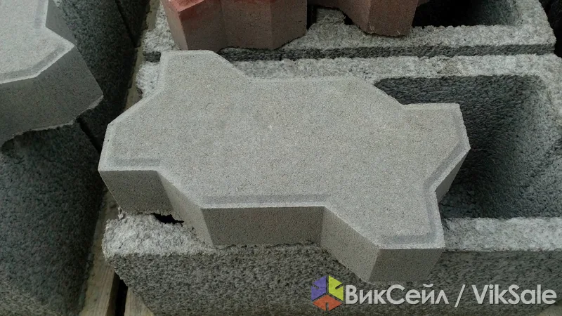 Тротуарная плитка «Волна» 60 мм, серая, красная, зелёная