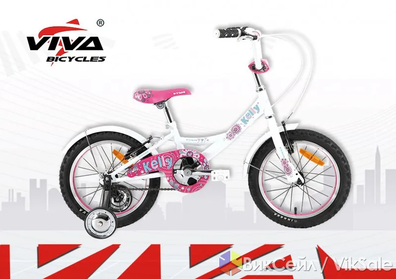 Детский велосипед Viva Kelly 16" для девочки 4-6 лет