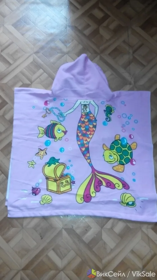 Яркие полотенца с капюшоном для детей