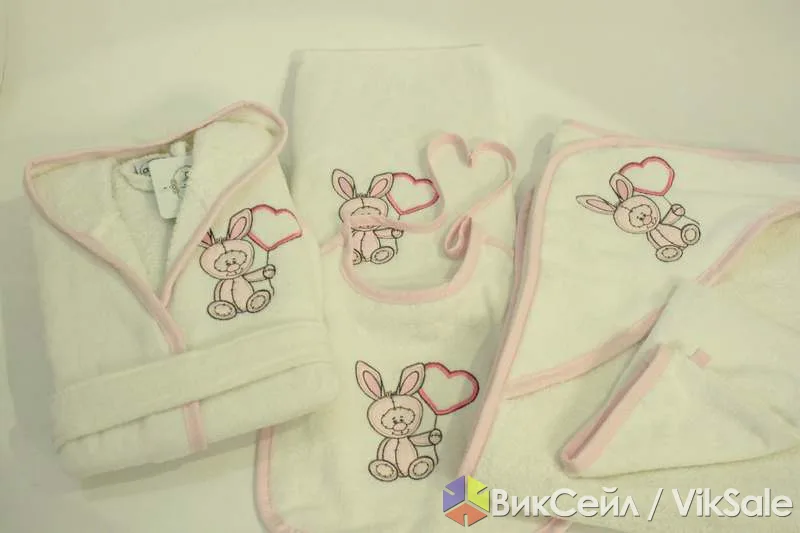 Детский халат Baby Arliva с банным набором
