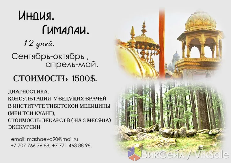 Тур в Гималаи: диагностика и лечение в Институте тибетской медицины, 12 дней