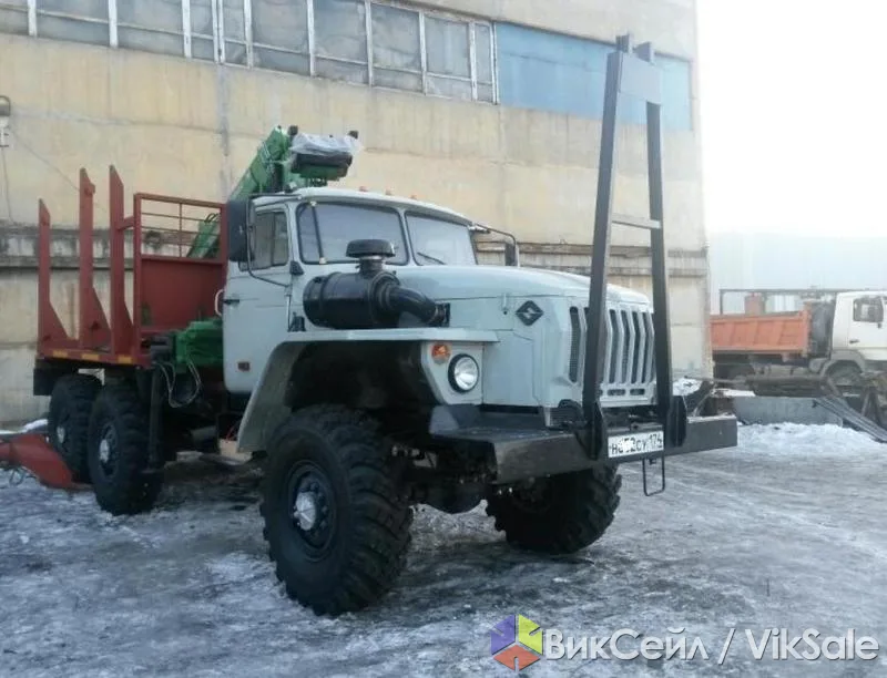 Урал 43204 лесовоз с манипулятором Атлант-С 90, 2015 г.