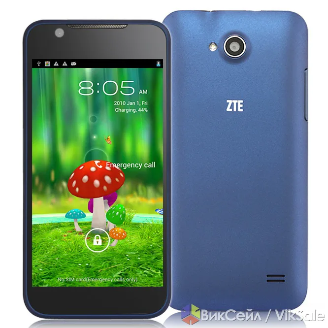 Смартфон ZTE V956, 4 ядра, 2 SIM, Android 4.1