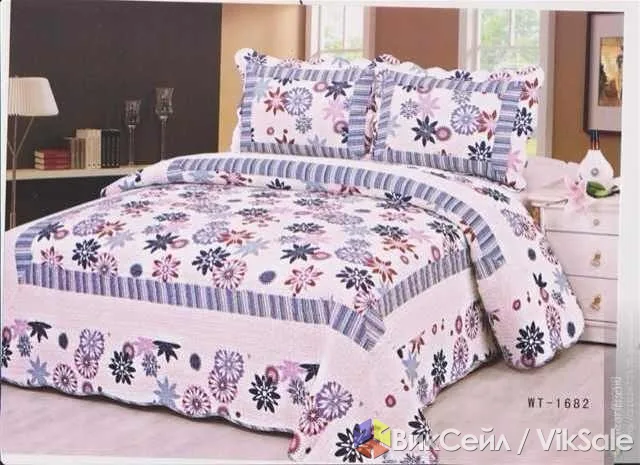 Хлопковые покрывала 230x250 и наволочки 50x70