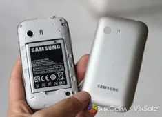 Samsung Galaxy Young GT-S5360 с двумя чехлами