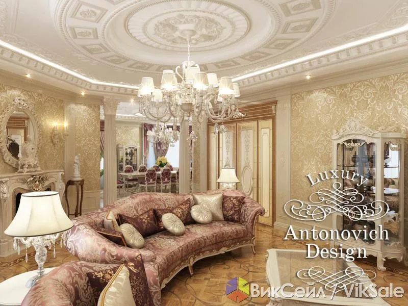 Авторский дизайн интерьера в стиле неоклассика, Алматы