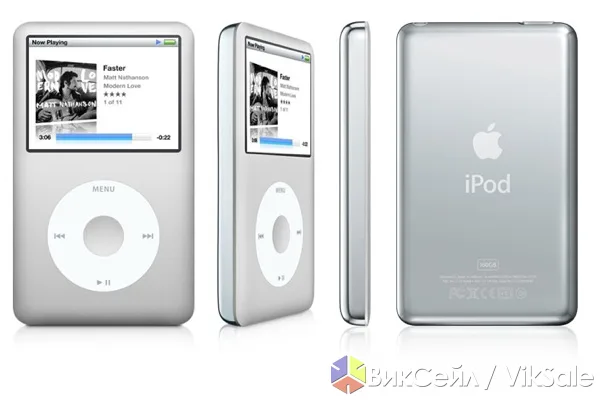 iPod Classic Silver 80 ГБ — в отличном состоянии