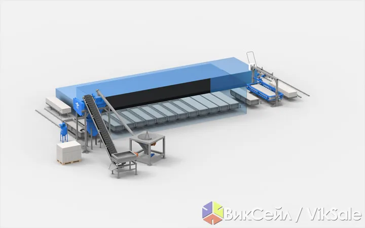 Линия для производства газобетона АСМ-40КА