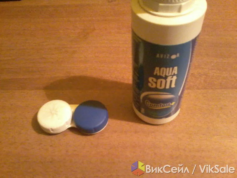 Контактные линзы Bella, голубые, отличное состояние