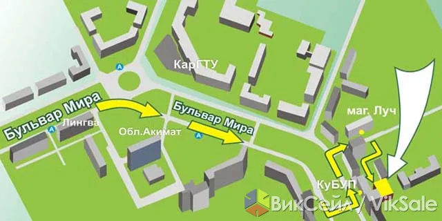 Бизнес-центр в центре Караганды, 4 этажа, паркинг