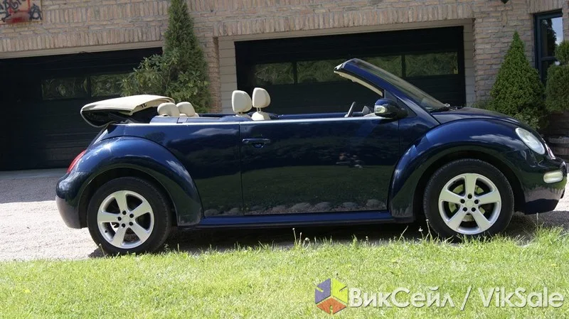 Volkswagen Beetle 1.6L, 2004 г., кожаный салон, кондиционер