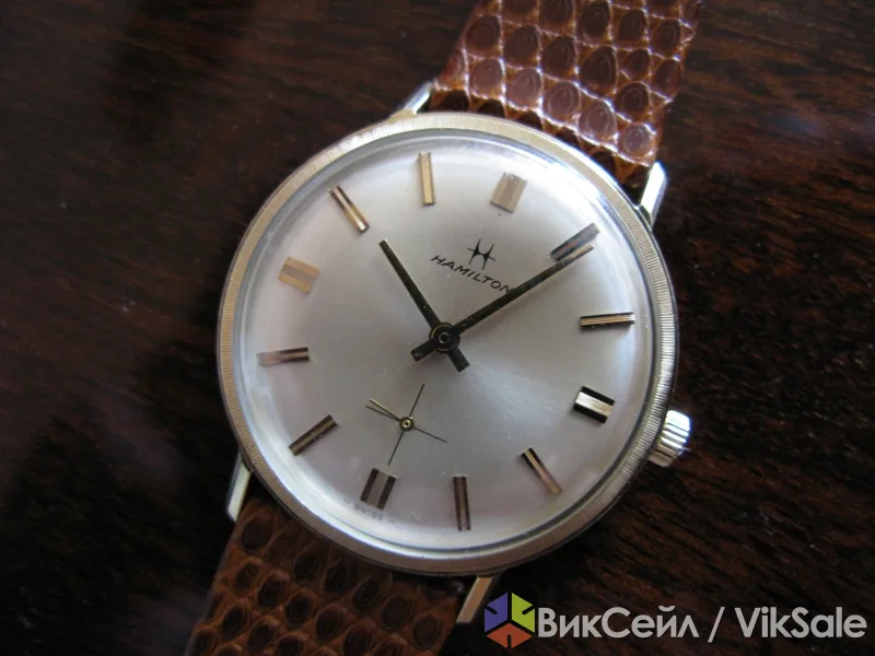 Коллекционные мужские наручные часы Hamilton, золото 14K, Швейцария, 1953 г.