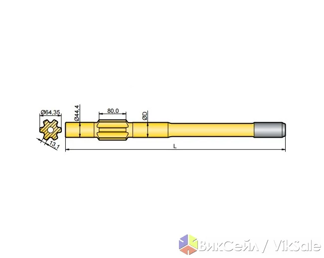 Хвостовик (аналог Furukawa HD 300) для буровых установок