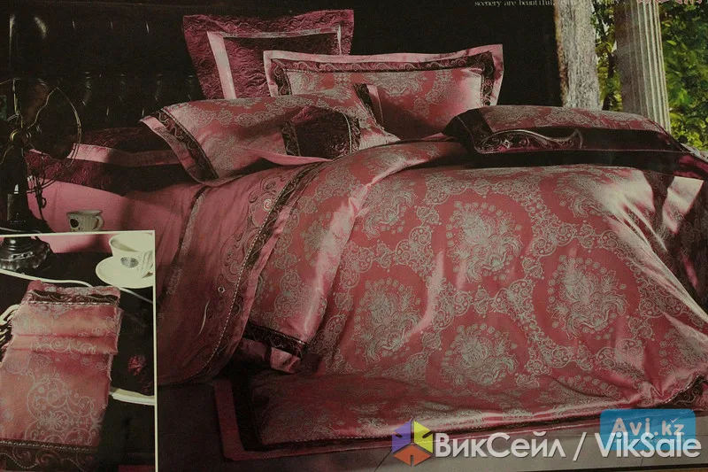 Постельное белье Hong Jin Long, сиреневое, 2-спальное