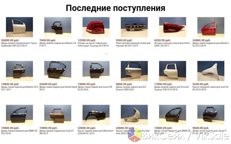 Б/у кузовные запчасти и оптика для авто с доставкой из РФ