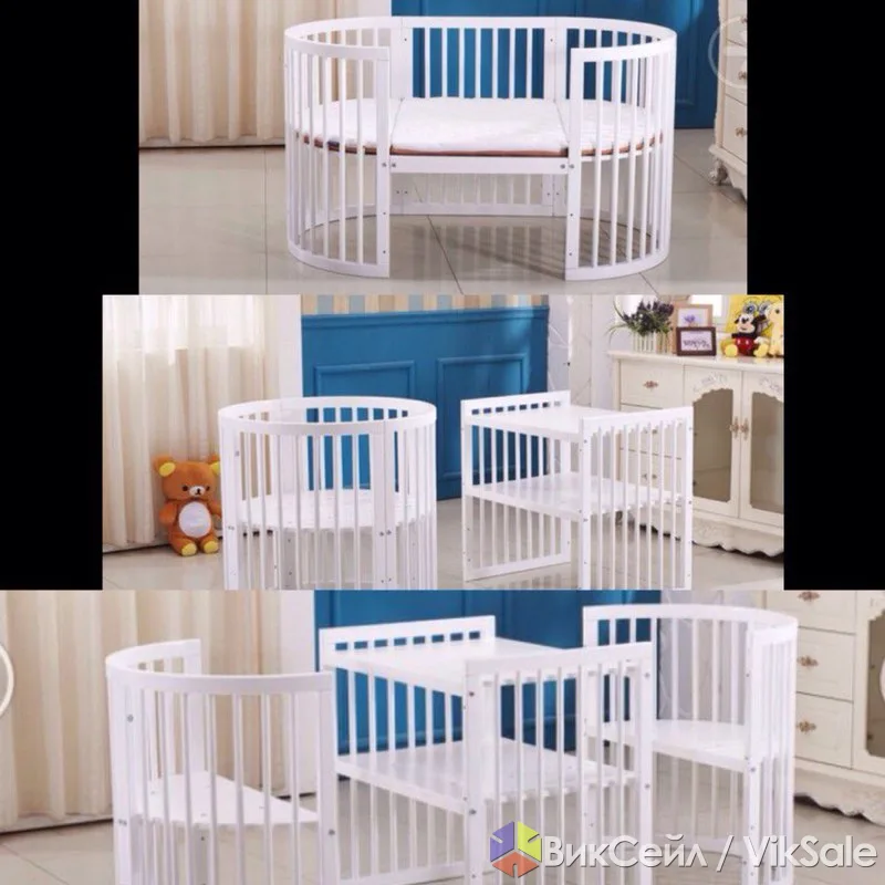 Детская кроватка-манеж ECObed 6в1 из массива сосны