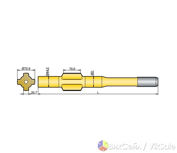Хвостовик (аналог Furukawa PD 200) — новый, T38/T45