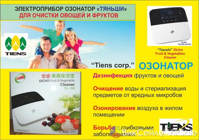 Озонатор DiCHO TQ-Z08 для очистки фруктов, овощей и воды