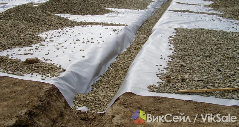 Геотекстиль дорнит 250 г/м² — для дренажа, дорог и ландшафта