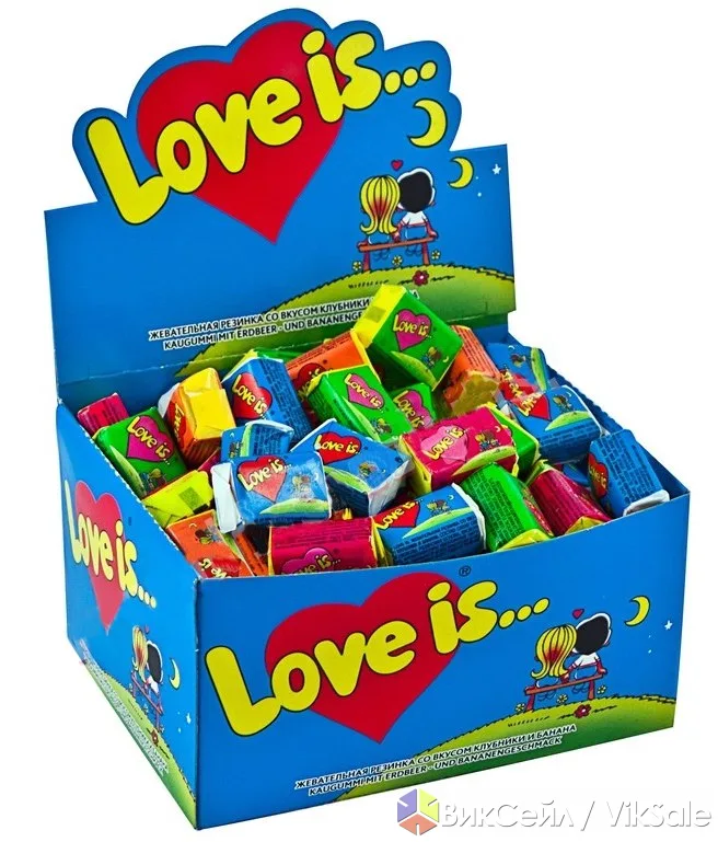 Жевательная резинка Love is оптом и в розницу по всему Казахстану
