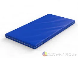 Гимнастические маты 200x100x10 см, синие, съемный чехол